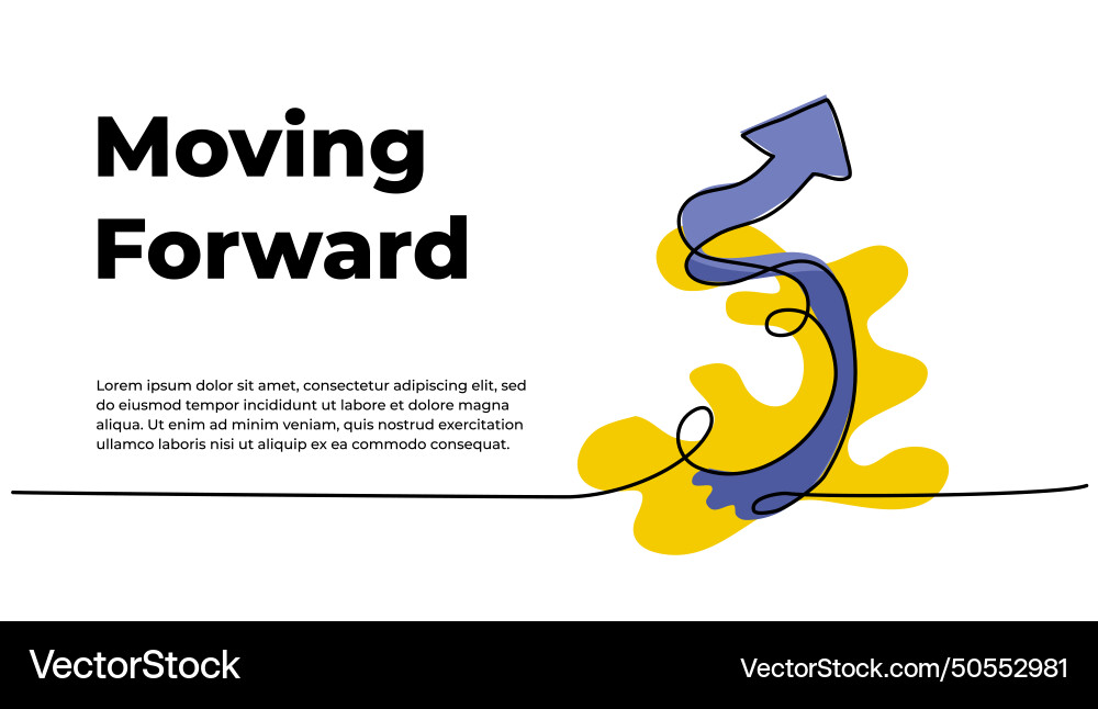 Continuous line design of arrows single Vector Image