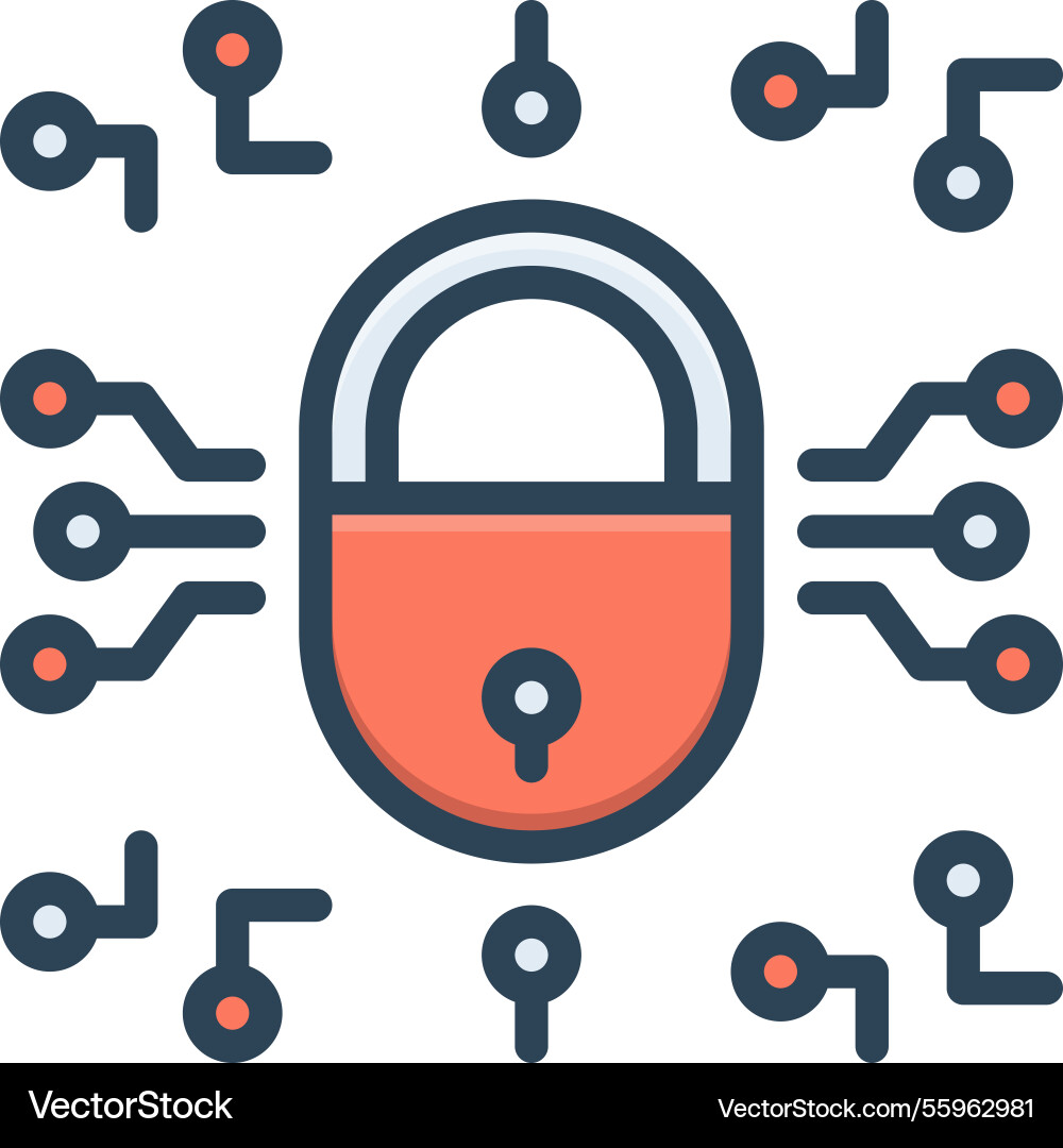 Encryption vector image