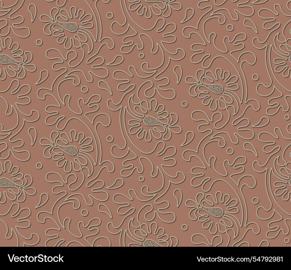 Flower seamless pattern element elegant Flower seamless pattern element elegant vector image