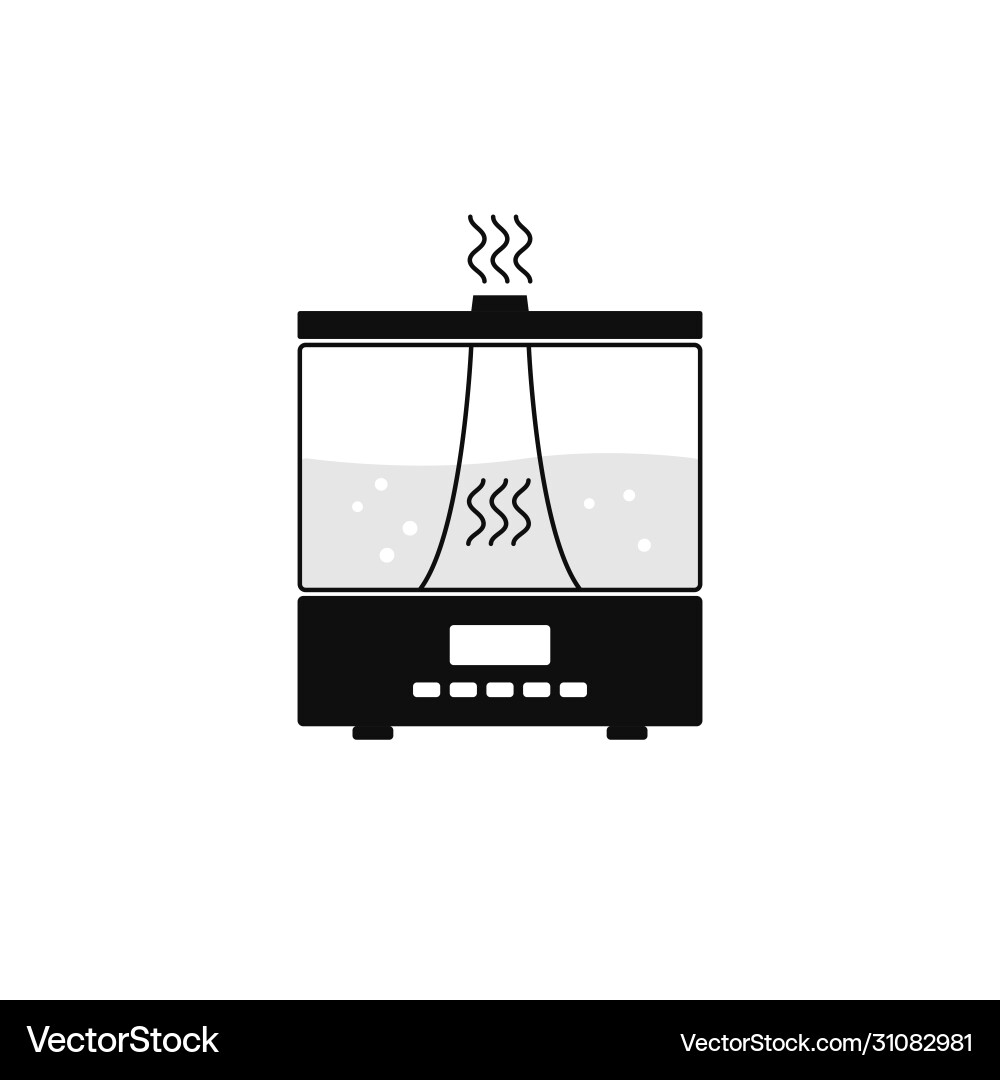 Humidifier simple icon house appliance isolated Humidifier simple icon house appliance isolated vector image
