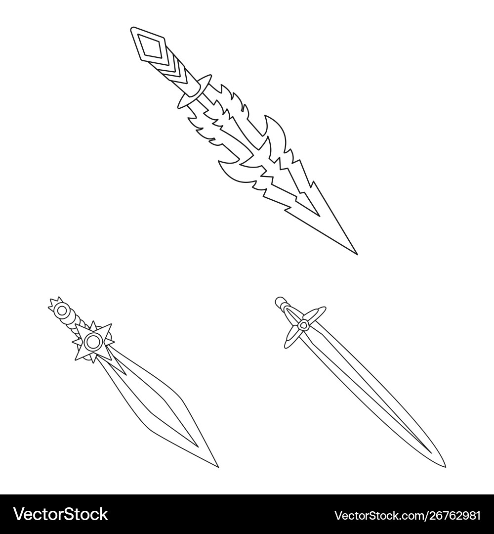 Isolated object game and armor logo set Vector Image