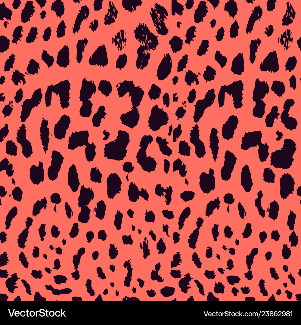 Leopard Print Seamless Pattern vector image