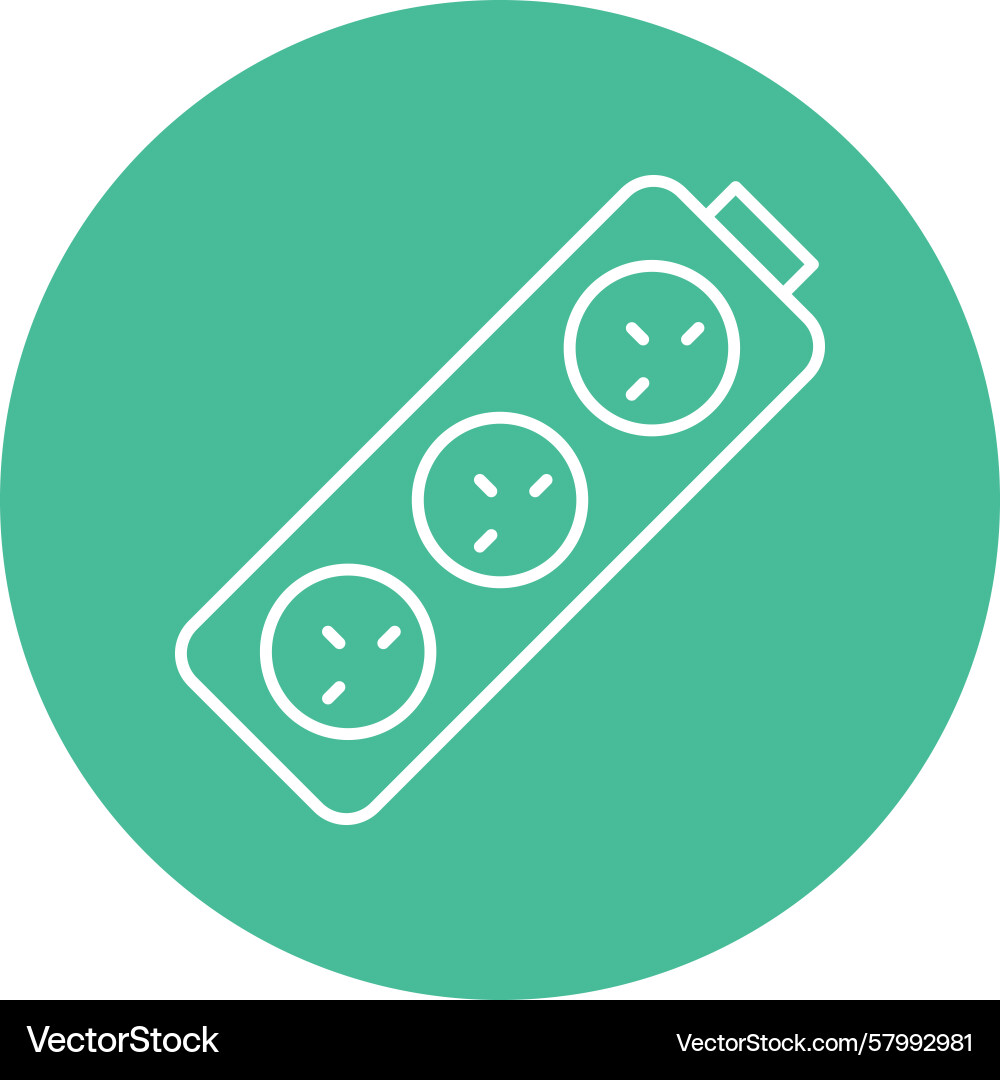 Multi Socket Power Strip Vector Image