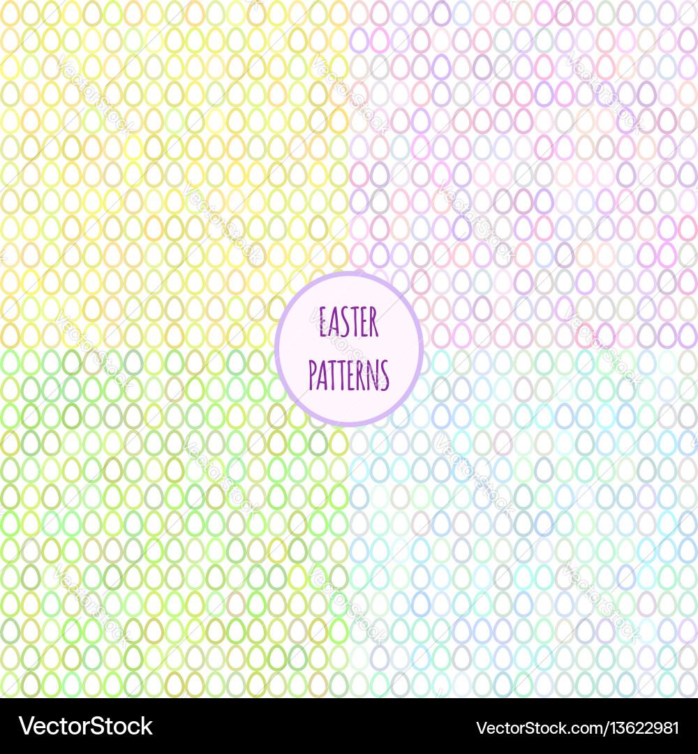 Set of seamless easter abstract patterns Set of seamless easter abstract patterns Vector Image