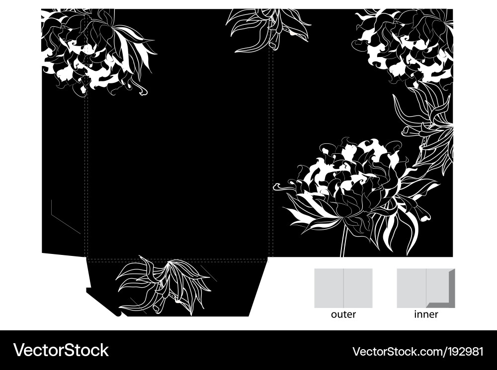 Template for folder design Vector Image
