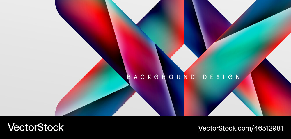 Triangle fluid color gradient abstract background Triangle fluid color gradient abstract background vector image
