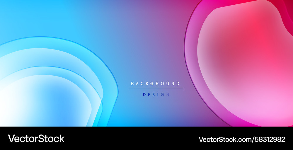 Abstract gradient background overlapping shapes Vector Image