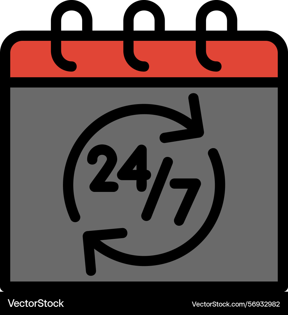 Availability line filled style icon design Vector Image