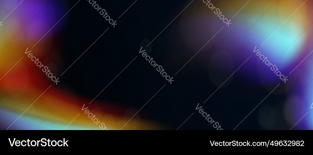 Black background with abstract iridescent gradient Black background with abstract iridescent gradient vector image