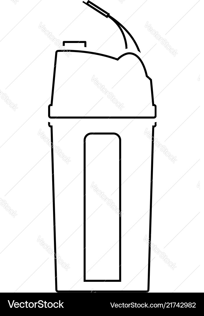 Fitness bottle icon Fitness bottle icon vector image