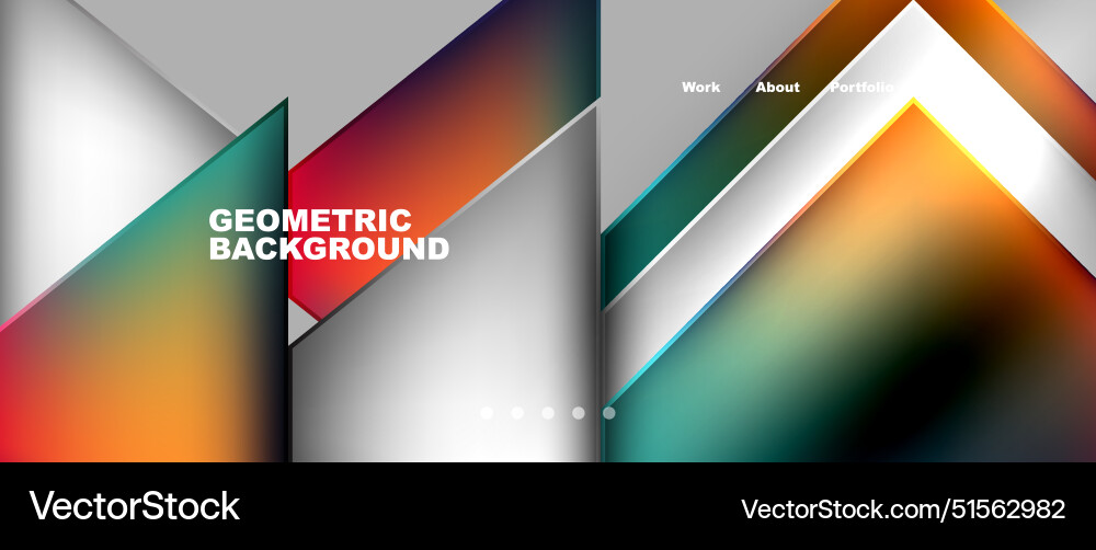 Gradient triangle geometric minimal wallpaper Vector Image