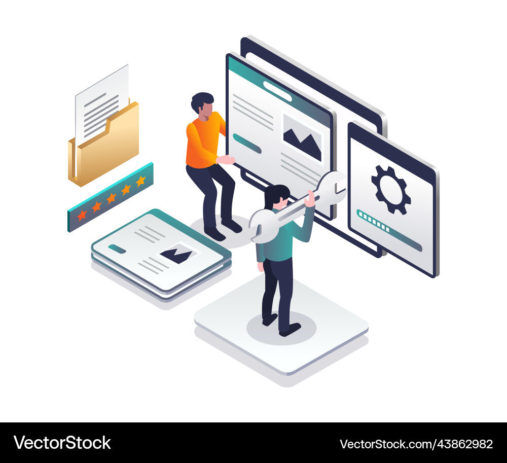 Install web wordpress templates Install web wordpress templates vector image