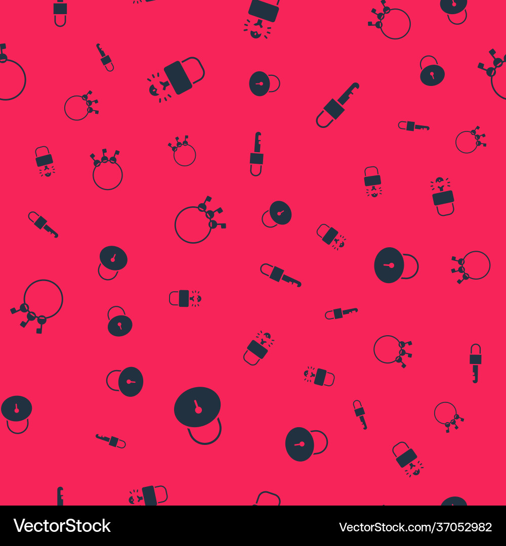 Set lock key broke inside padlock bunch keys Set lock key broke inside padlock bunch keys vector image