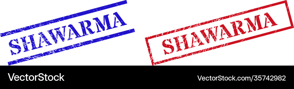 Shawarma Grunge Gummidichtung Stempel mit Rechteck Shawarma Grunge Gummidichtung Stempel mit Rechteck vektorbild