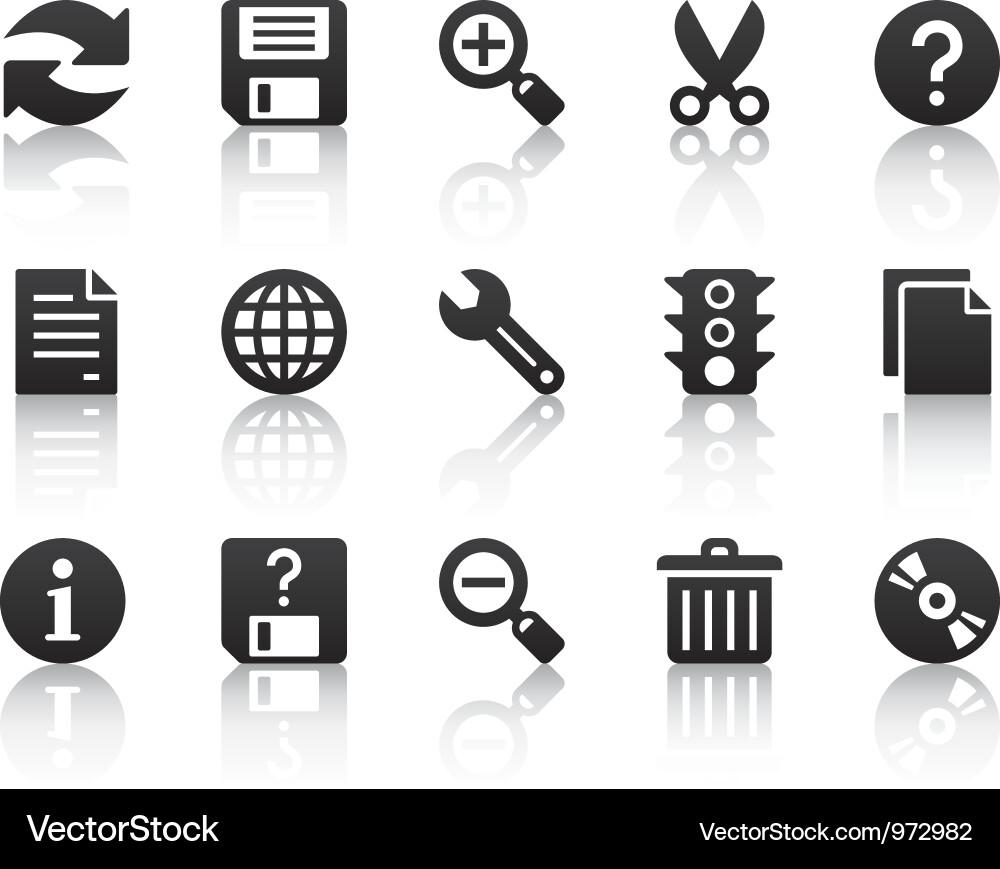 Software Icons Collection vector image