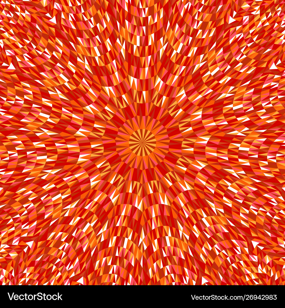 Geometrical abstract circular tile pattern mosaic Vector Image