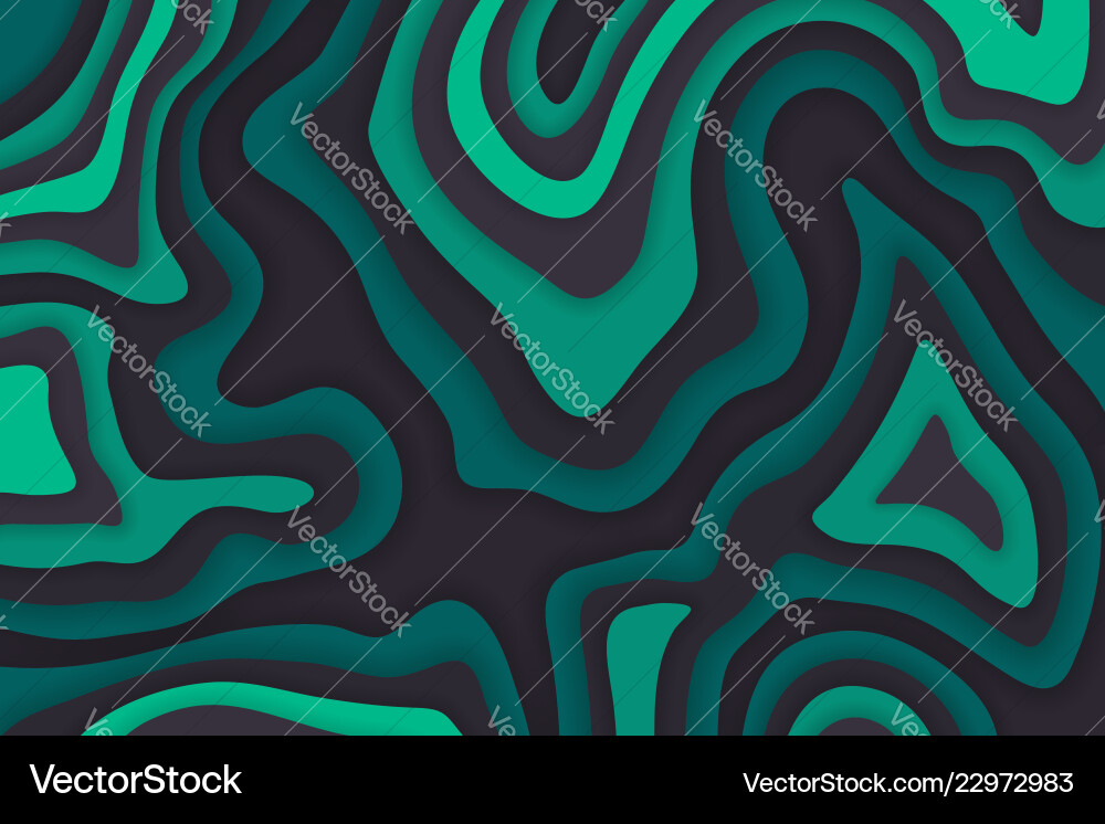 Papercut multi layers color background vector image