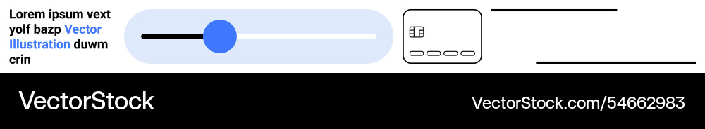 User interface elements featuring volume slider User interface elements featuring volume slider vector image