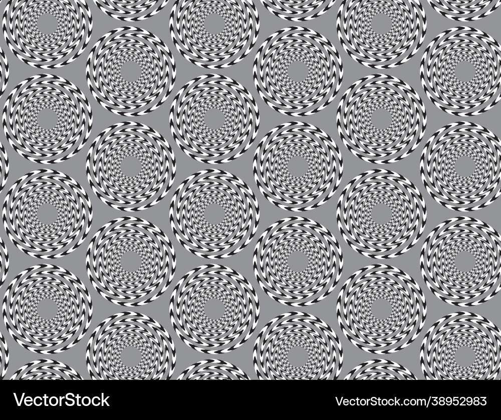 Visual rotation seamless background Visual rotation seamless background vector image
