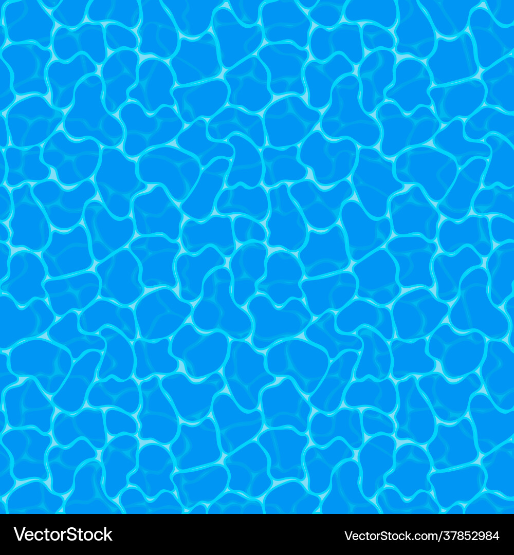 Blue water background seamless ripples Blue water background seamless ripples vector image