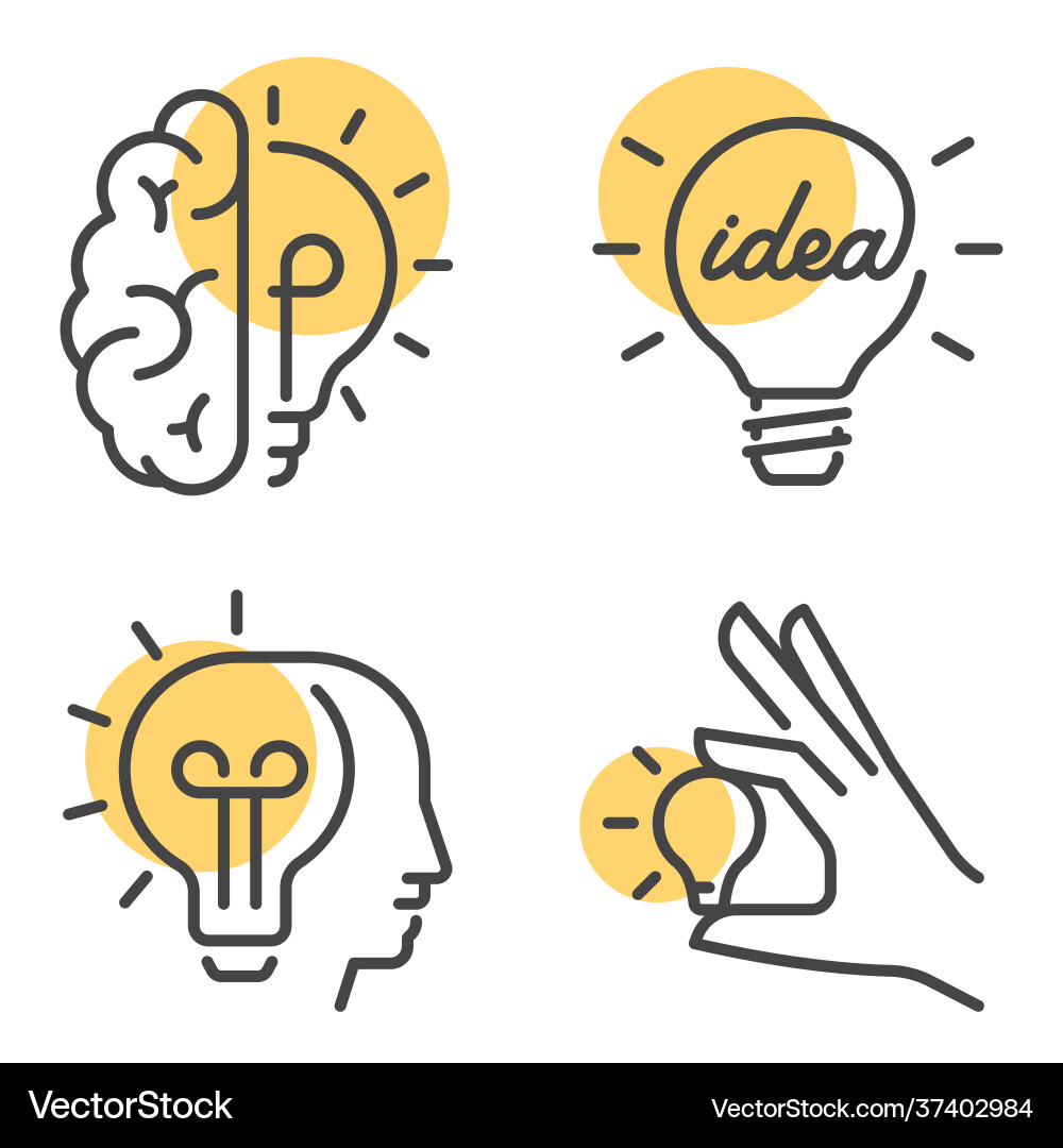 Brainstorming & Idea Concepts Vector Image