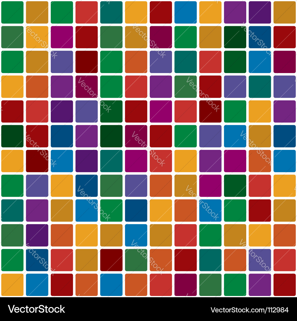 Chromatic Square Grid vector image