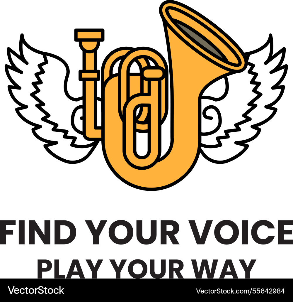 Concept of musical instruments in line art style Vector Image