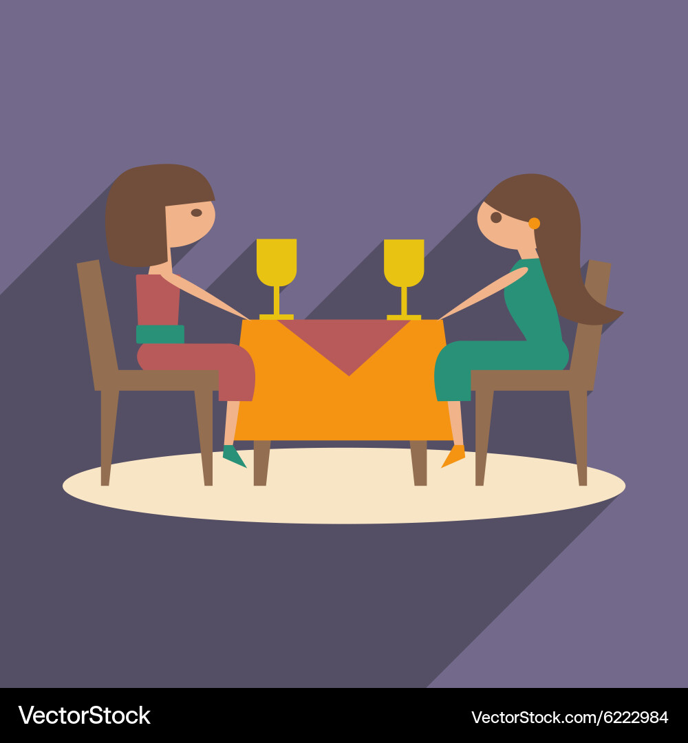 Flat with shadow icon and mobile application vector image