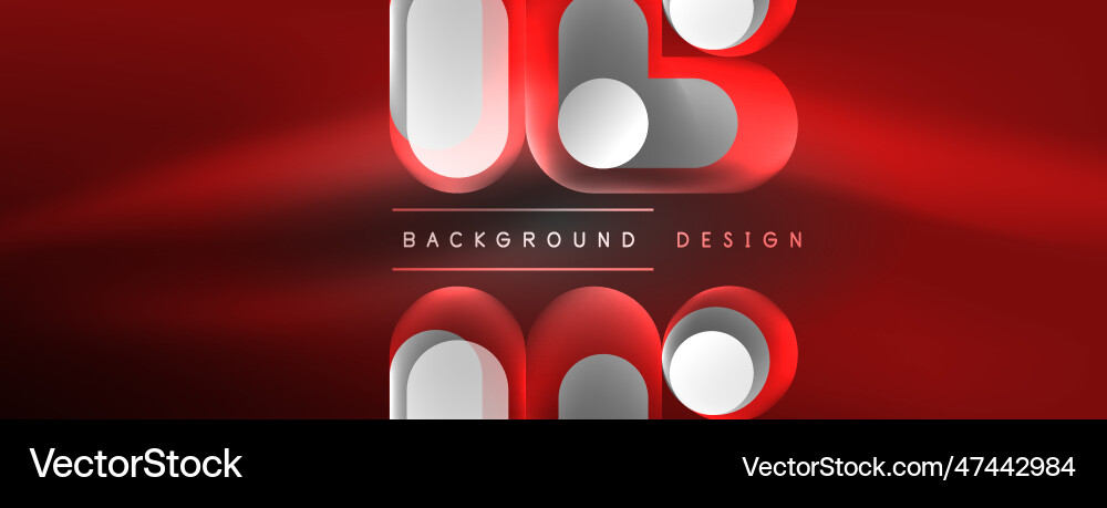 Glowing round shapes abstract background template Glowing round shapes abstract background template vector image