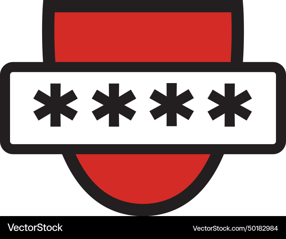 Passkeys single sign-on concept with shield Passkeys single sign-on concept with shield vector image