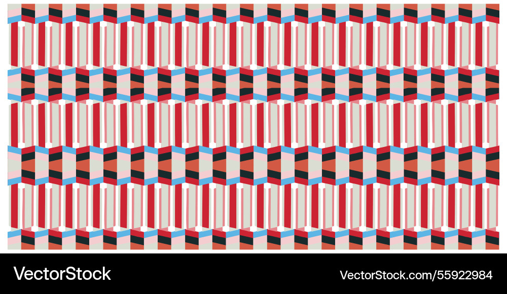 Repeat geometric print pattern Repeat geometric print pattern vector image