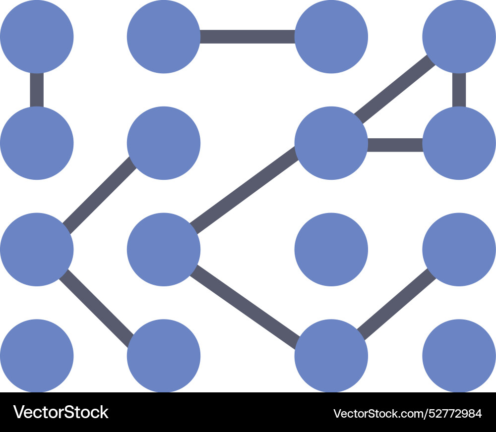 Unstructured data icon design Vector Image