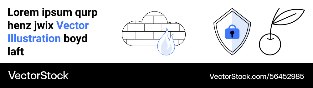 Cloud security with encrypted data and eco Cloud security with encrypted data and eco vector image
