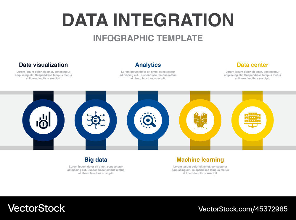 Data visualization big analytics machine vector image