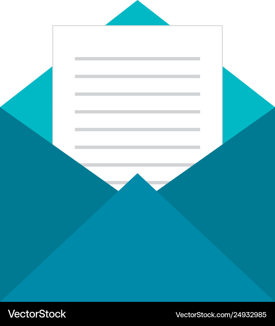 Envelope mail isolated icon Royalty Free Vector Image