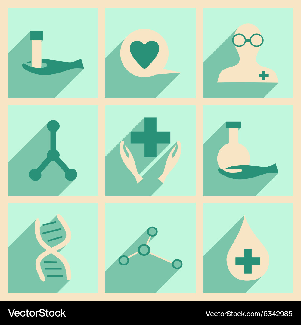Flat with shadow concept and mobile application vector image