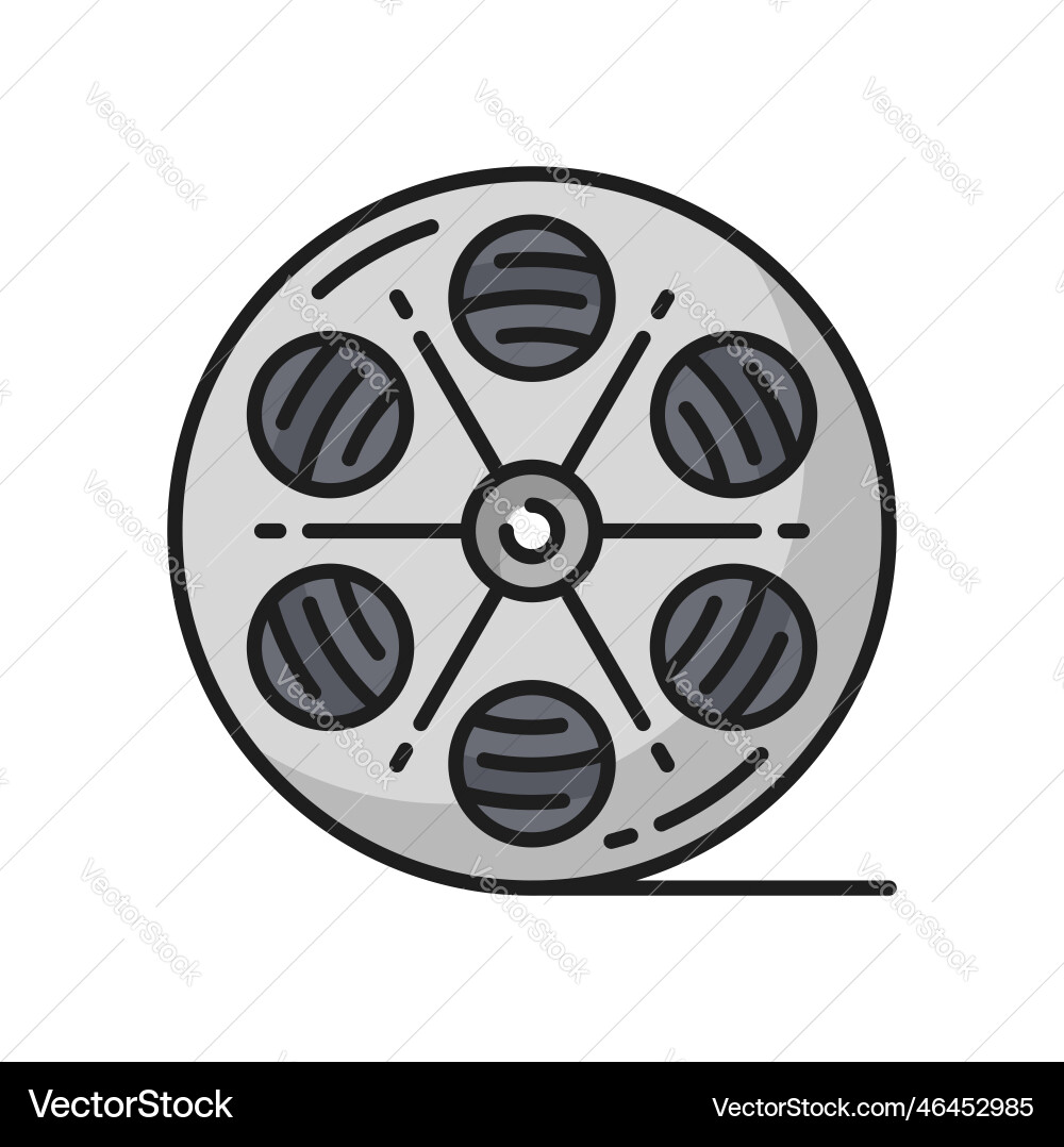 Movie film reel video production pictogram Movie film reel video production pictogram vector image