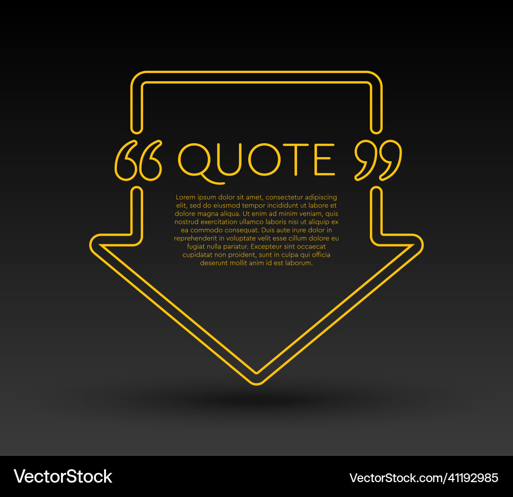 Quote speech bubble text in brackets frame Quote speech bubble text in brackets frame vector image