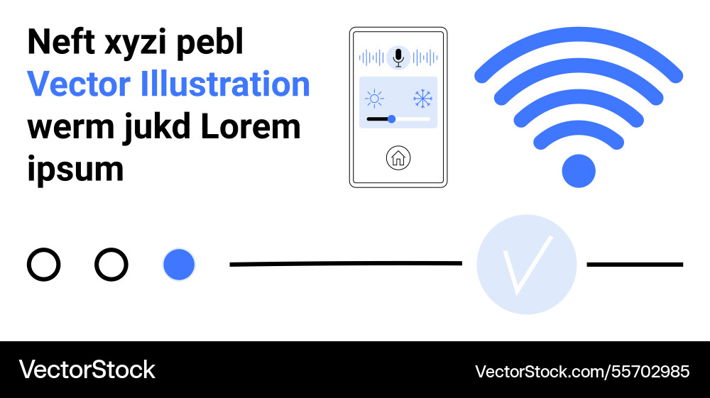 Smart home control interface with connectivity Smart home control interface with connectivity Vector Image