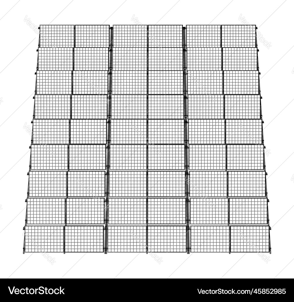 Panel Vektor Solar Panel Konzept Lizenzfreies Vektorbild - VectorStock