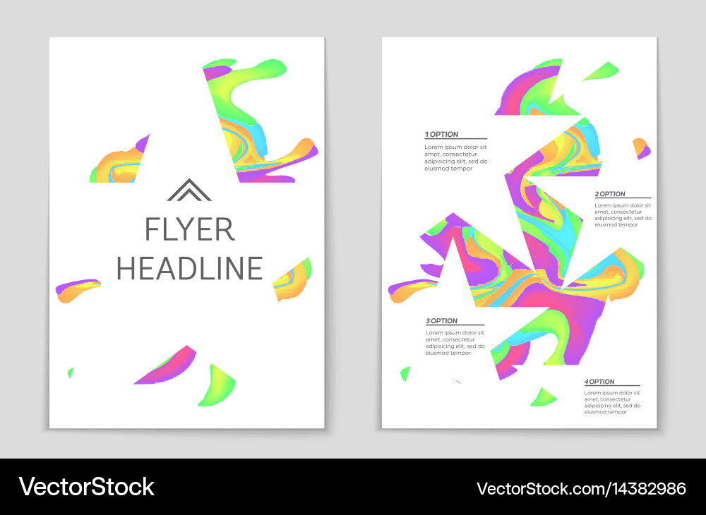 Abstract layout background set for art vector image
