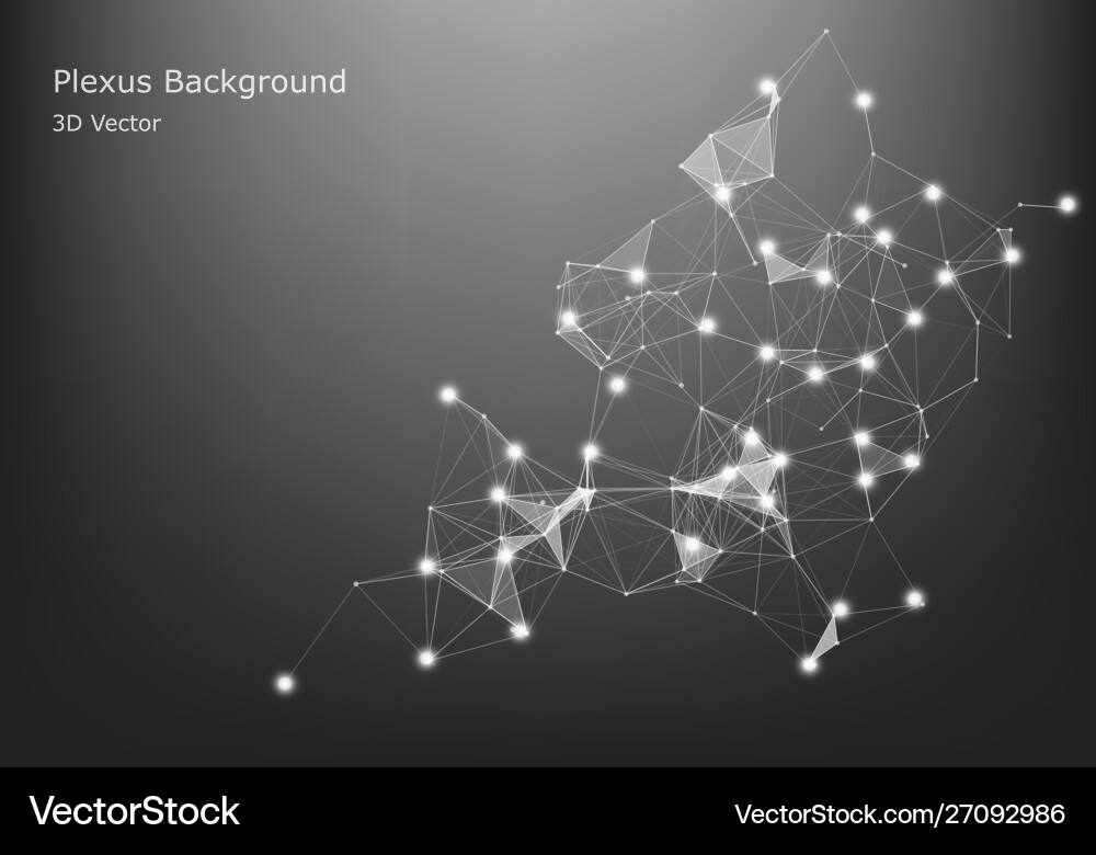Abstract particles and lines plexus effect Abstract particles and lines plexus effect vector image