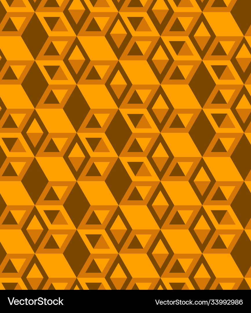 Abstract seamless pattern geometric cubes Abstract seamless pattern geometric cubes Vector Image