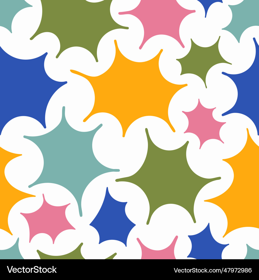 Abstract shapes modern seamless pattern design Abstract shapes modern seamless pattern design vector image