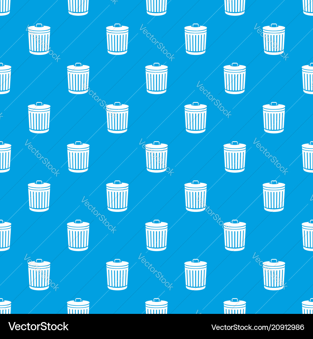 Bucket with cap pattern seamless blue Bucket with cap pattern seamless blue Vector Image