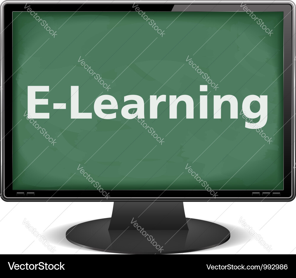 E-learning Vector Image
