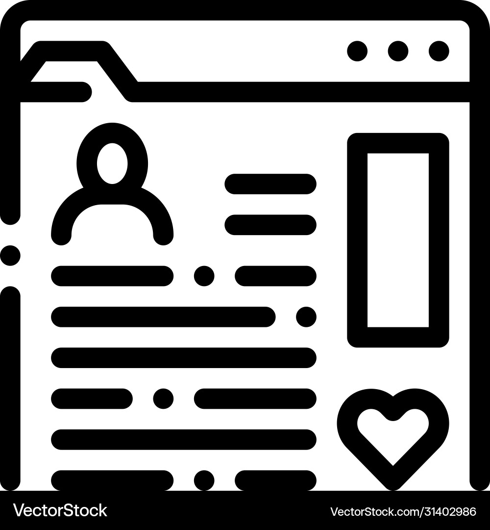 Information chart folder about man icon Vector Image