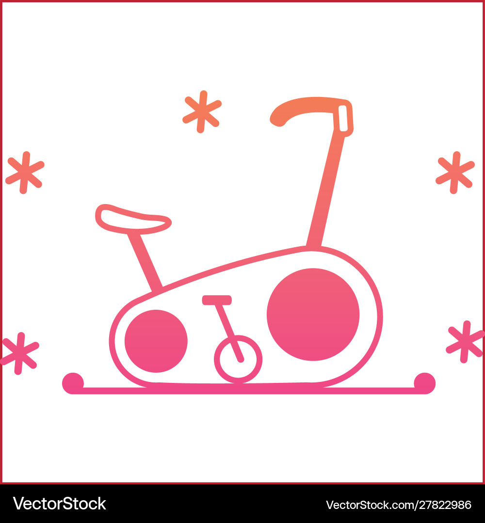 Isolated cycle icon gradient design Vector Image