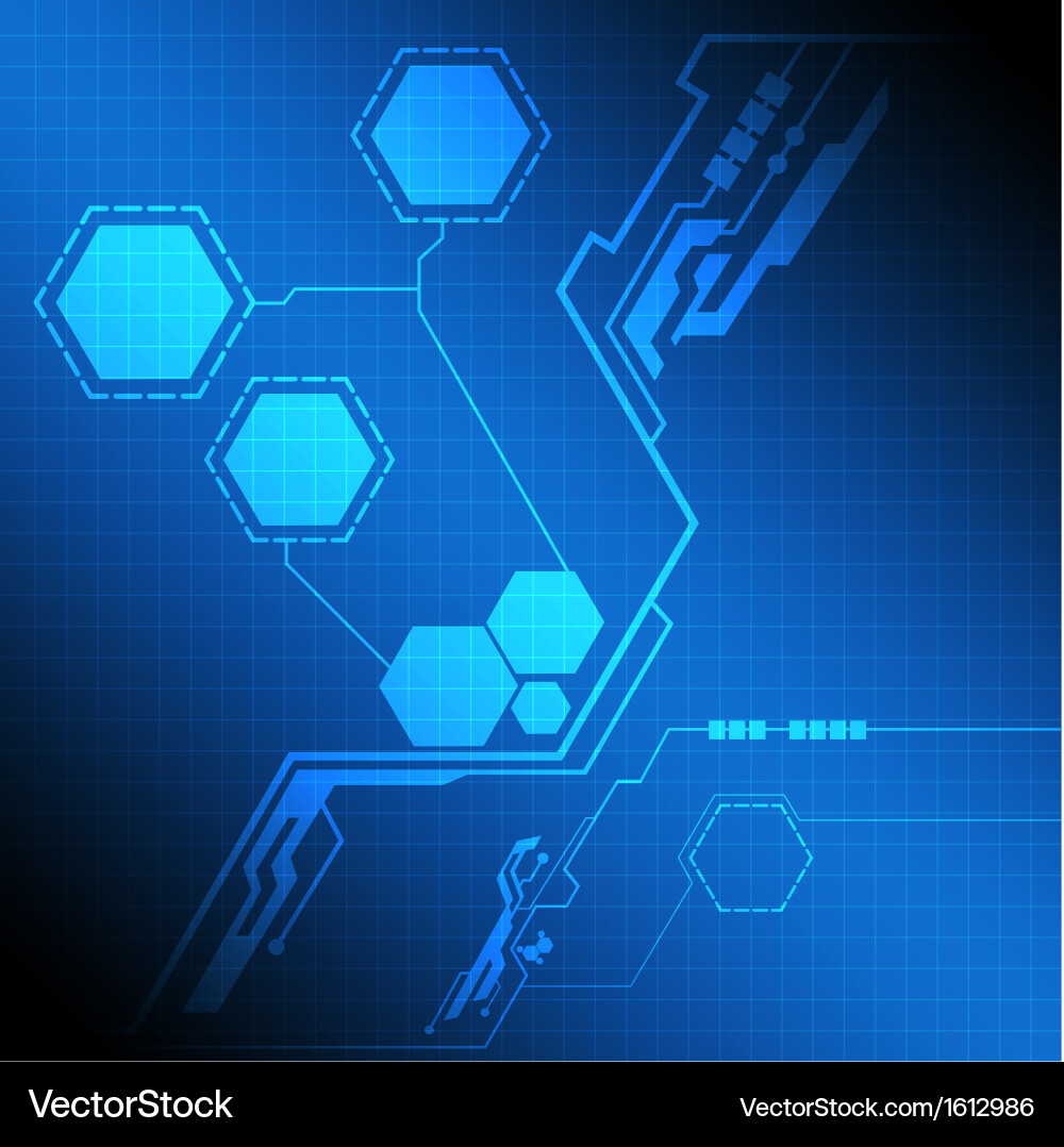 Modern Technology Network Interface Vector Image