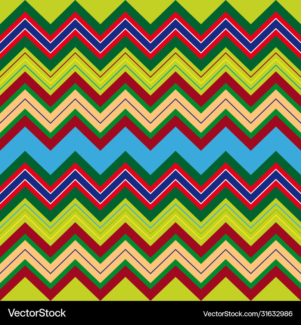 Multicolor zigzag seamless pattern Multicolor zigzag seamless pattern vector image